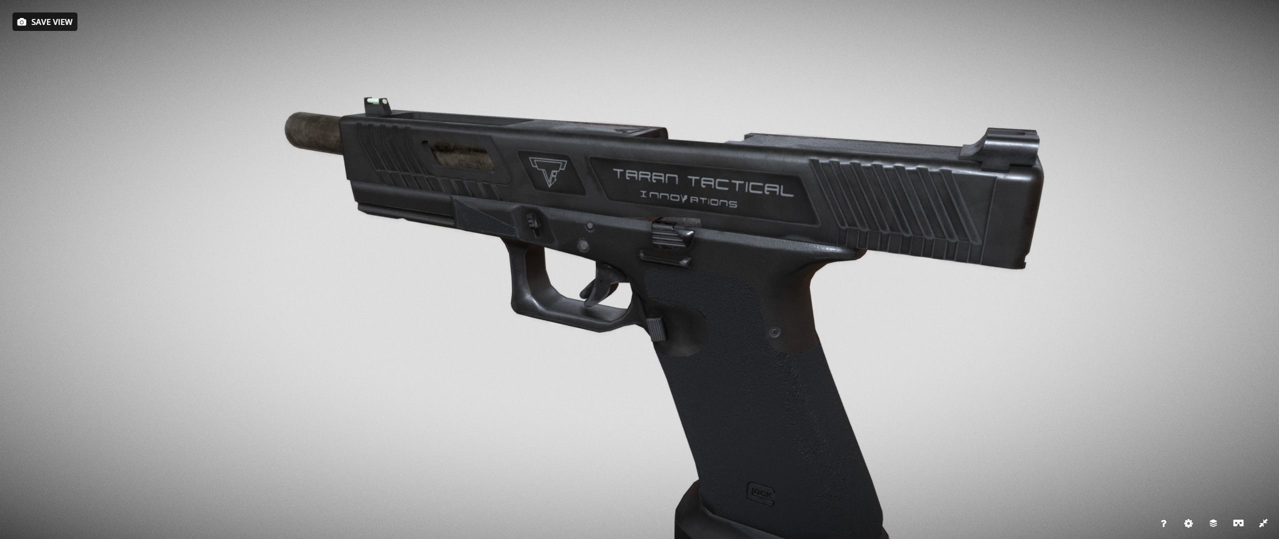 TTI Glock 17l Combat Master from John Wick Low-poly 3D model_14