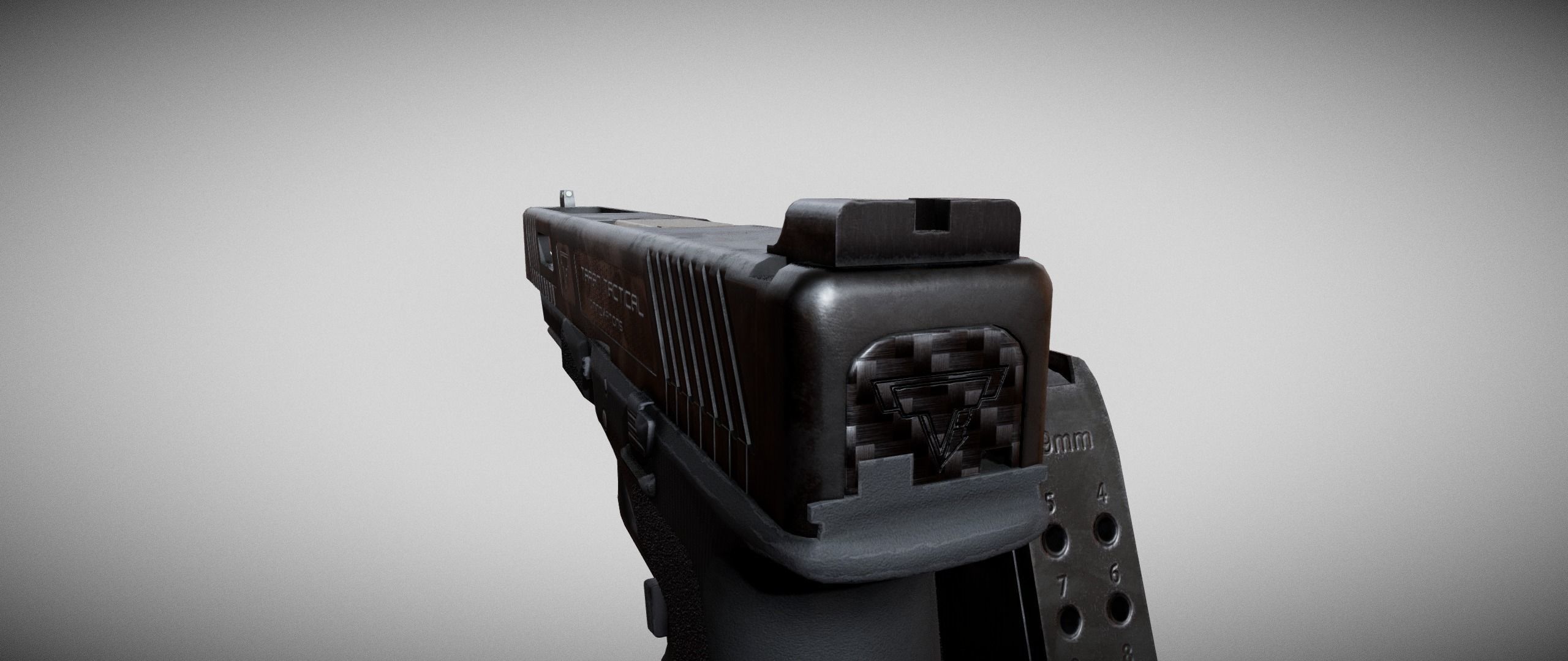 TTI Glock 17l Combat Master from John Wick Low-poly 3D model_5