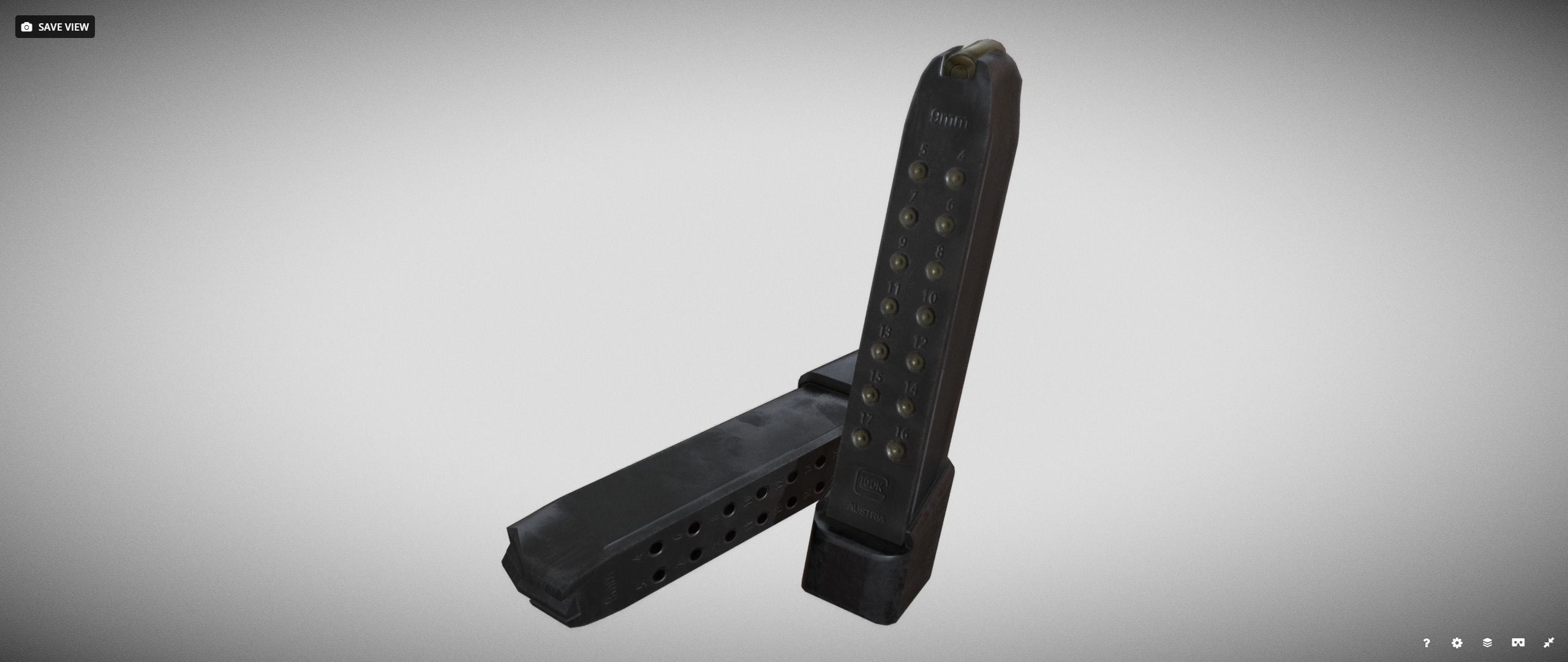 TTI Glock 17l Combat Master from John Wick Low-poly 3D model_12