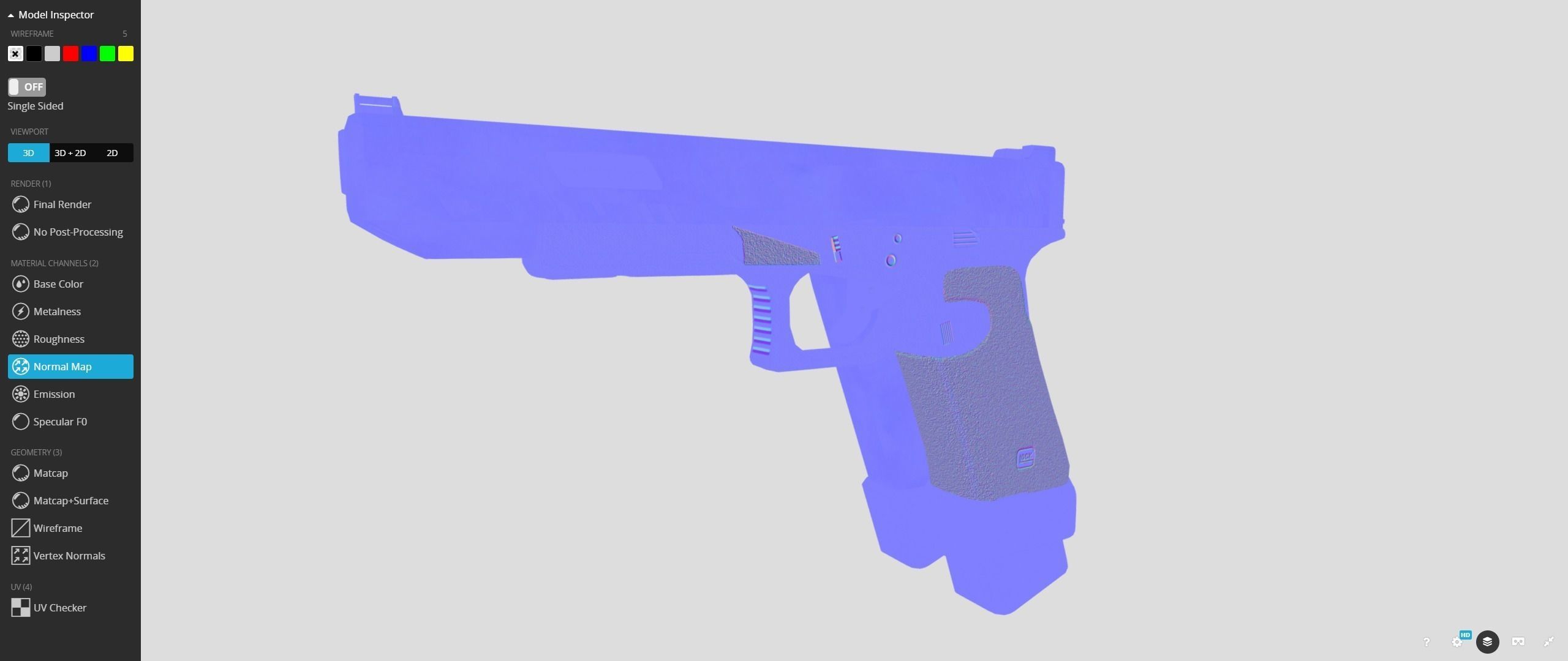 TTI Glock 17l Combat Master from John Wick Low-poly 3D model_23