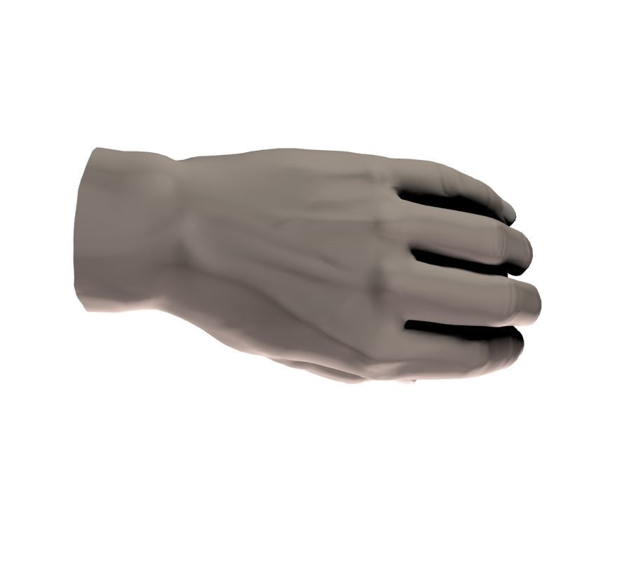 Hand holding ball 3D model_18