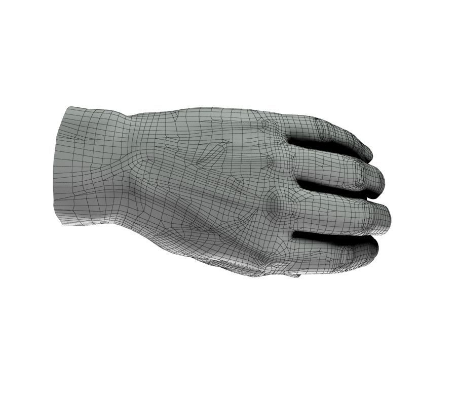 Hand holding ball 3D model_28