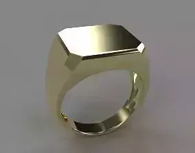 Top square chamfered ring