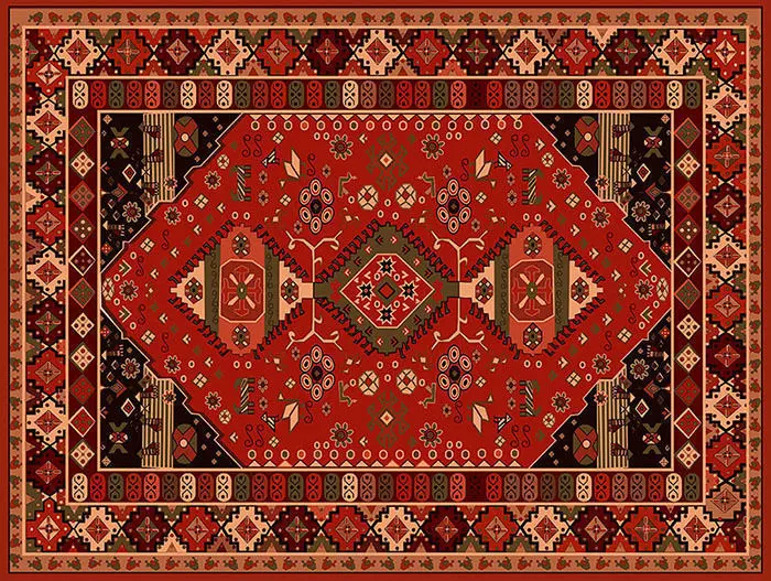 USSR Ukrainian carpet that eachone had at home Low-poly 3D model_0