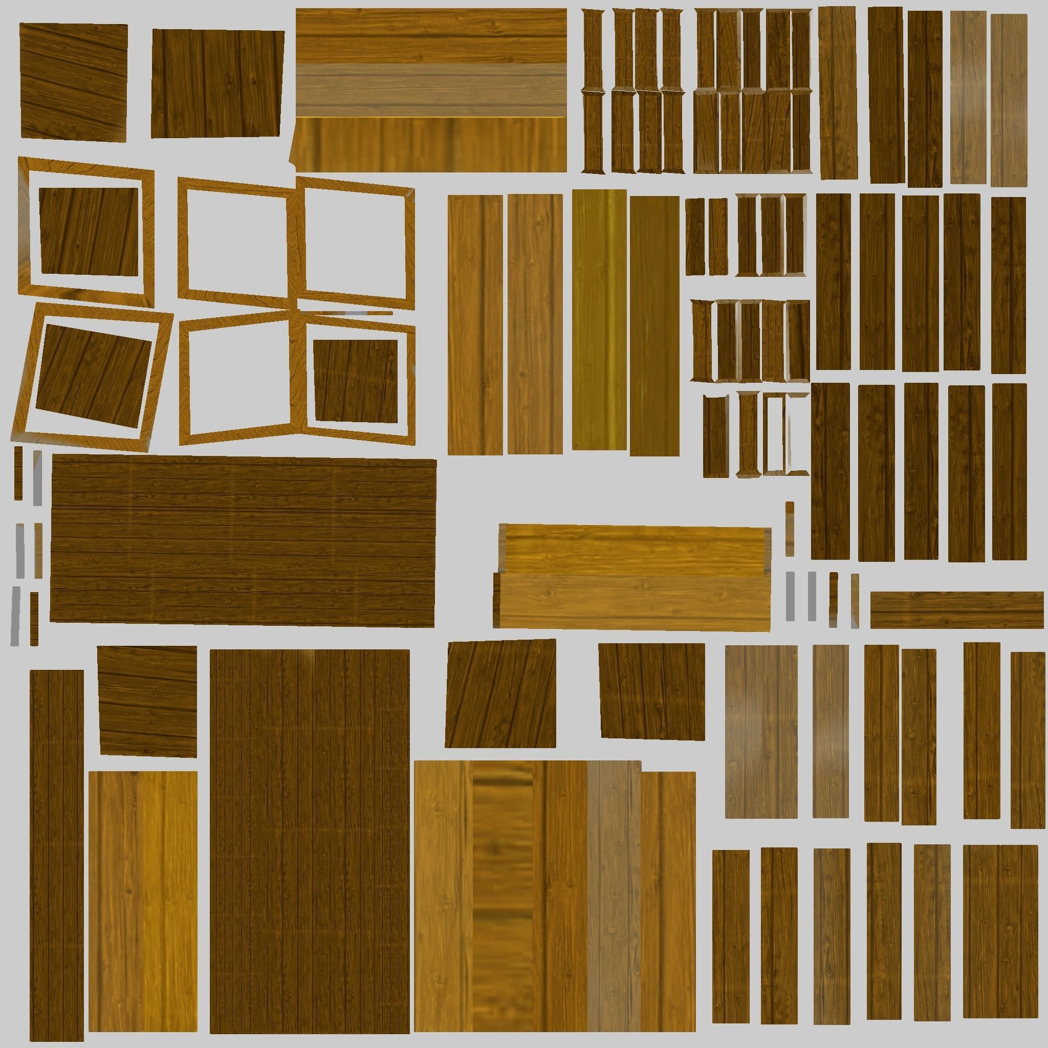 Ship Collection pirate Low-poly 3D model_7