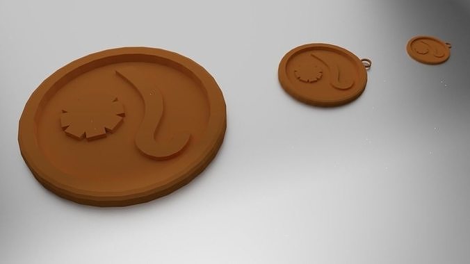 Glass Coaster Tethys and Pendant 3D print model