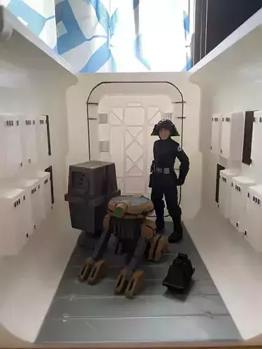 TANTIVE IV DIORAMA CORRIDOR STAR WARS 1 12 SCALE