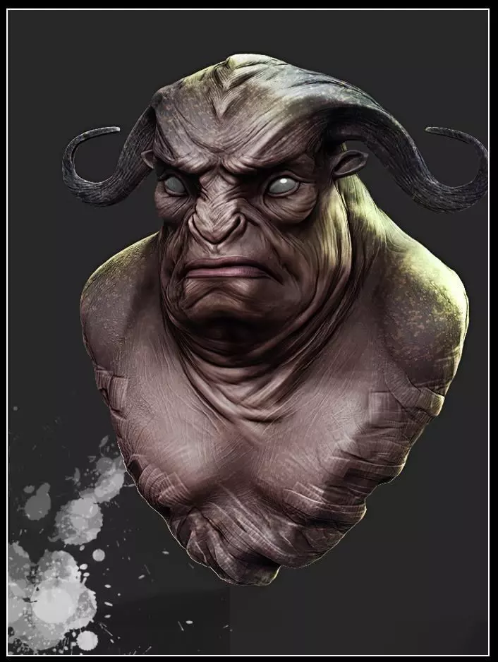 Bull head 3d print Free 3D print model