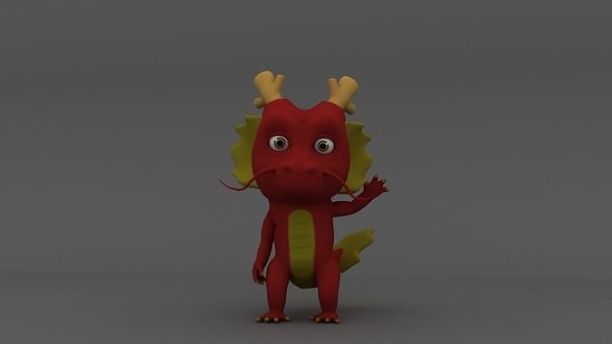 Pet Dragon  Low-poly 3D model