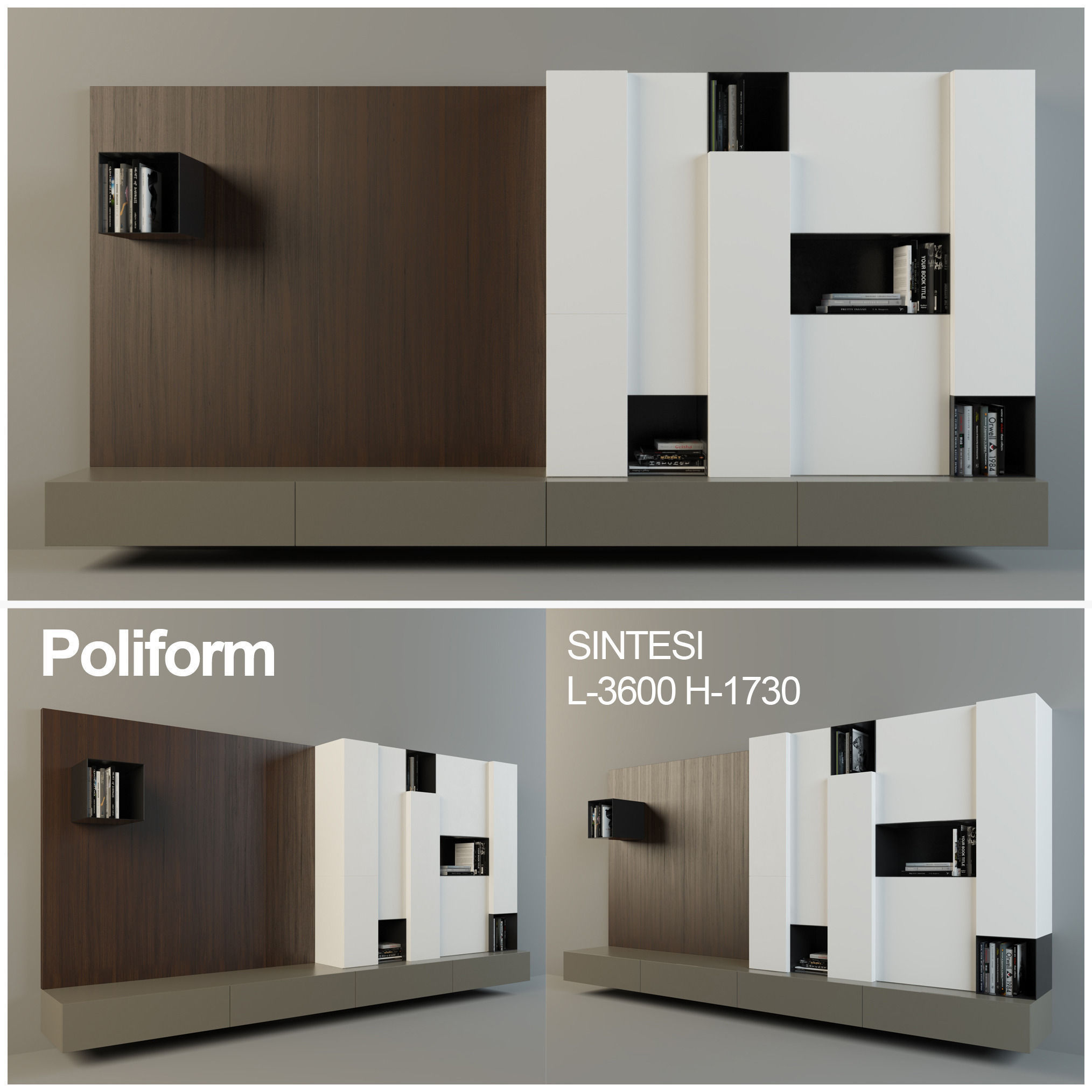 Poliform Sintesi set1 free 3D model CGTrader