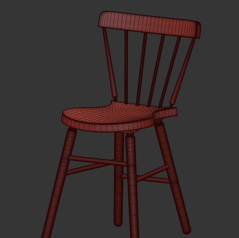 NORDEN GATELEG table and Chairs 3D model_6
