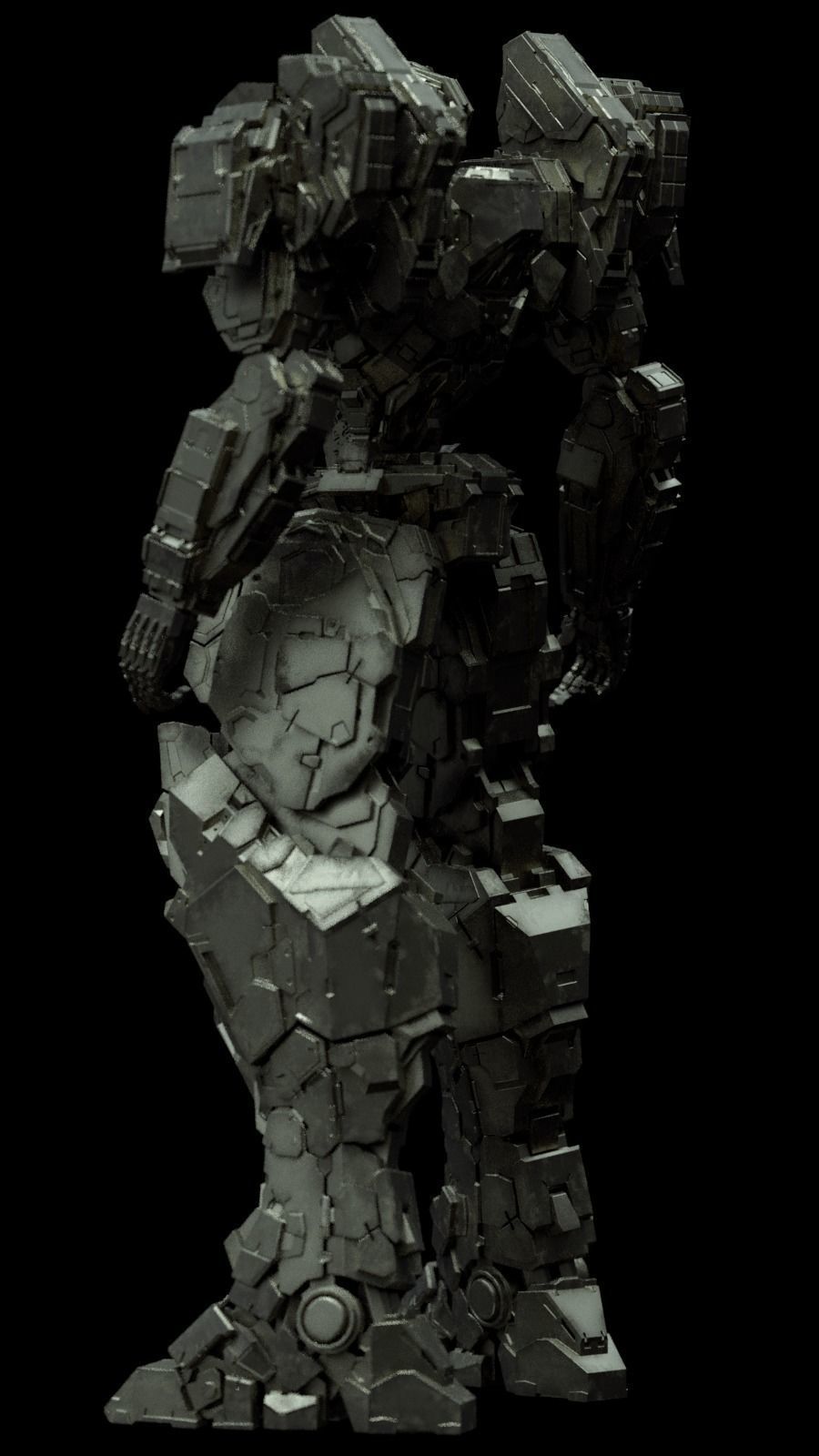 Enceladus Free low-poly 3D model_7