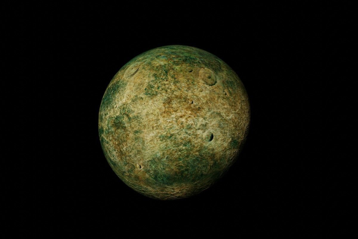 Alien Moon Planet Sci-Fi Fantasy 3D model_2