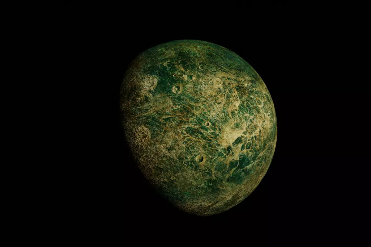 Alien Moon Planet Sci-Fi Fantasy 3D model_0