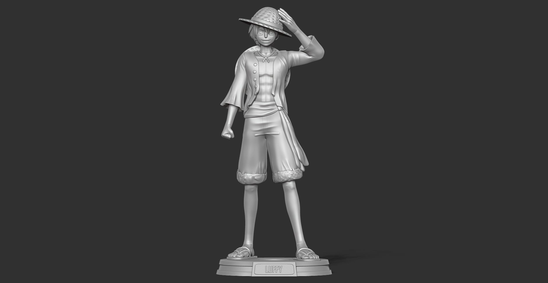 Luffy - One Piece Fan art 3D print model_14