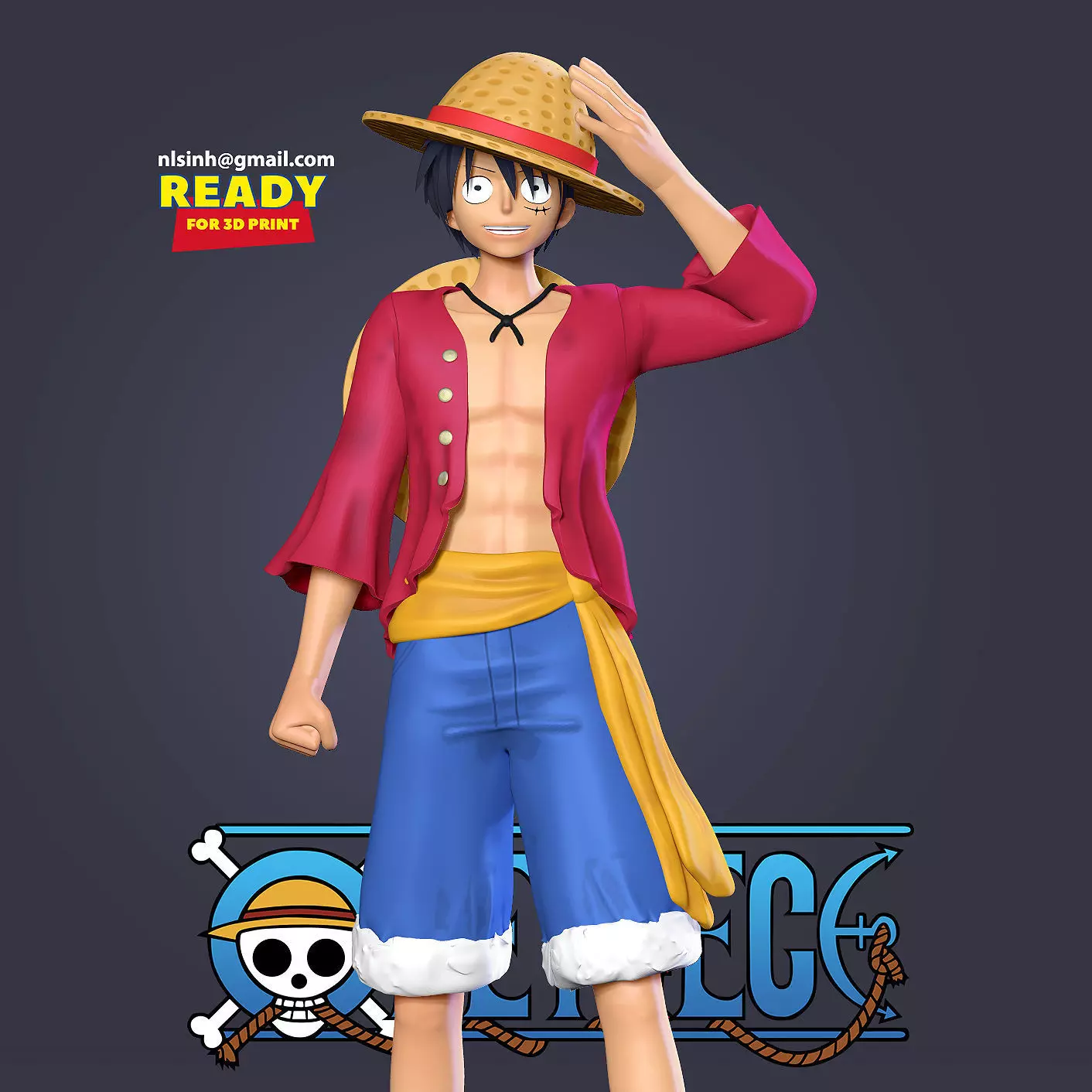 Luffy - One Piece Fan art 3D print model_0