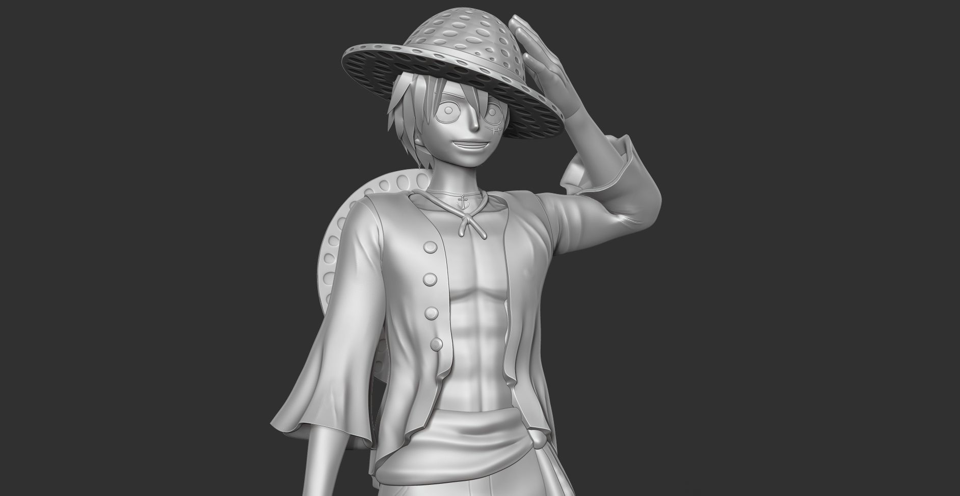 Luffy - One Piece Fan art 3D print model_13
