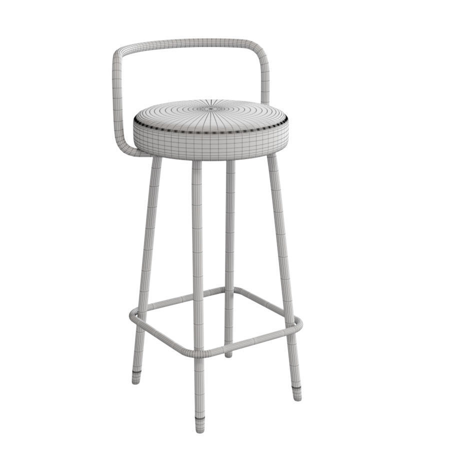 THE CONTRACT CHAIR - BLOCK-B-A BARSTOOL - 3D model_9