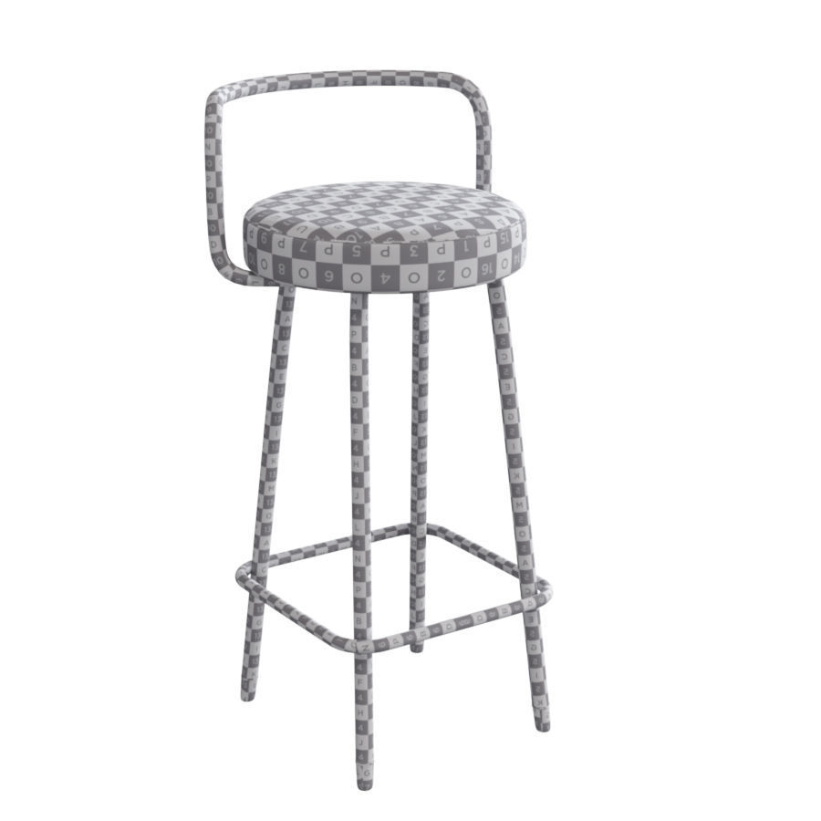 THE CONTRACT CHAIR - BLOCK-B-A BARSTOOL - 3D model_8