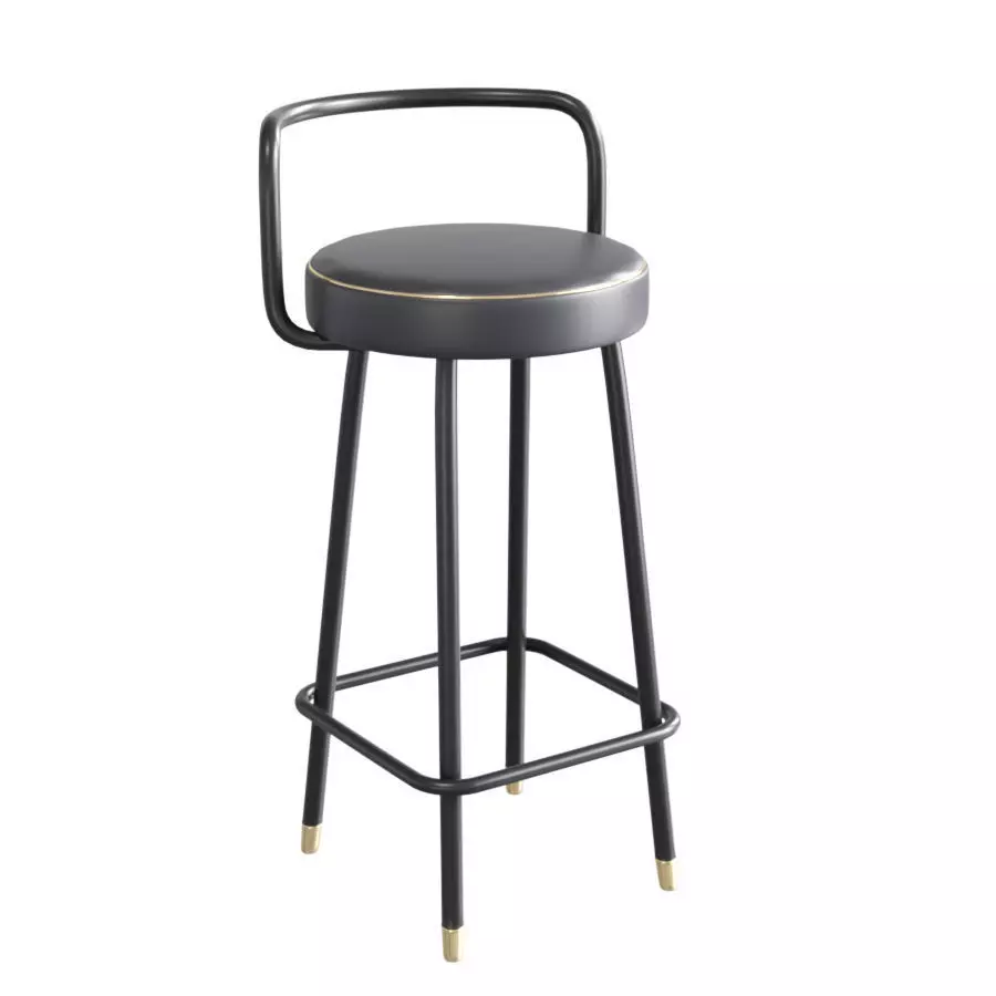 THE CONTRACT CHAIR - BLOCK-B-A BARSTOOL - 3D model_0