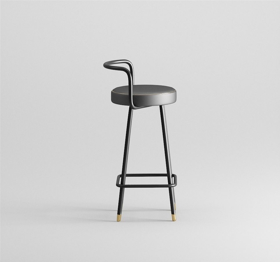 THE CONTRACT CHAIR - BLOCK-B-A BARSTOOL - 3D model_3