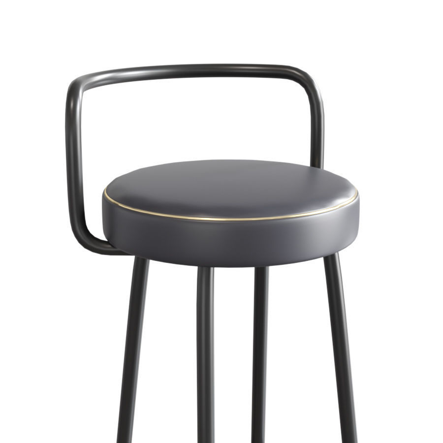 THE CONTRACT CHAIR - BLOCK-B-A BARSTOOL - 3D model_4