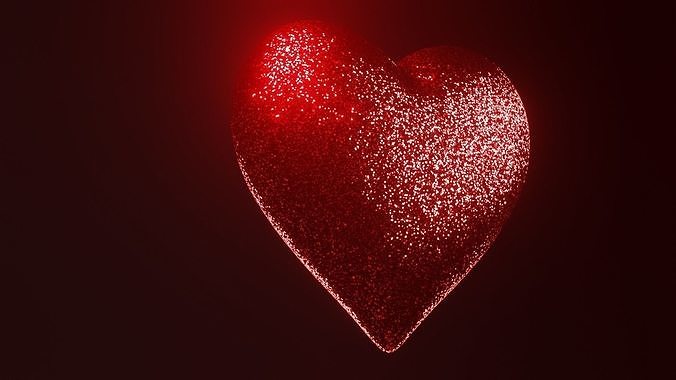 Glitter heart  3D model