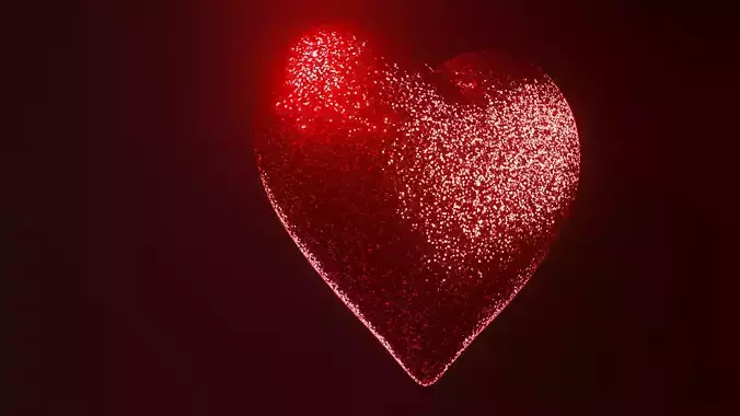 Glitter heart 