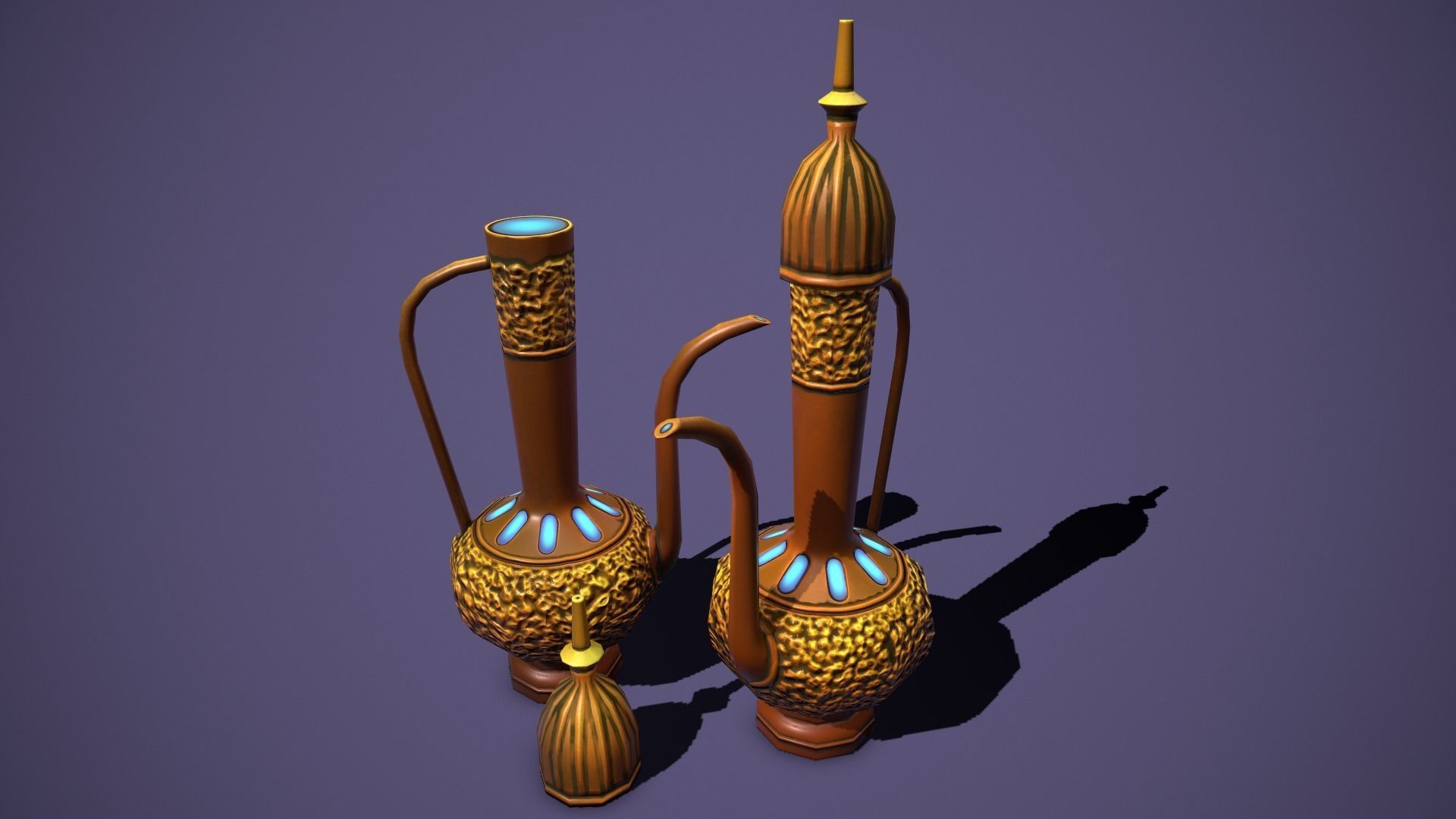 fantasy props Low-poly 3D model_12