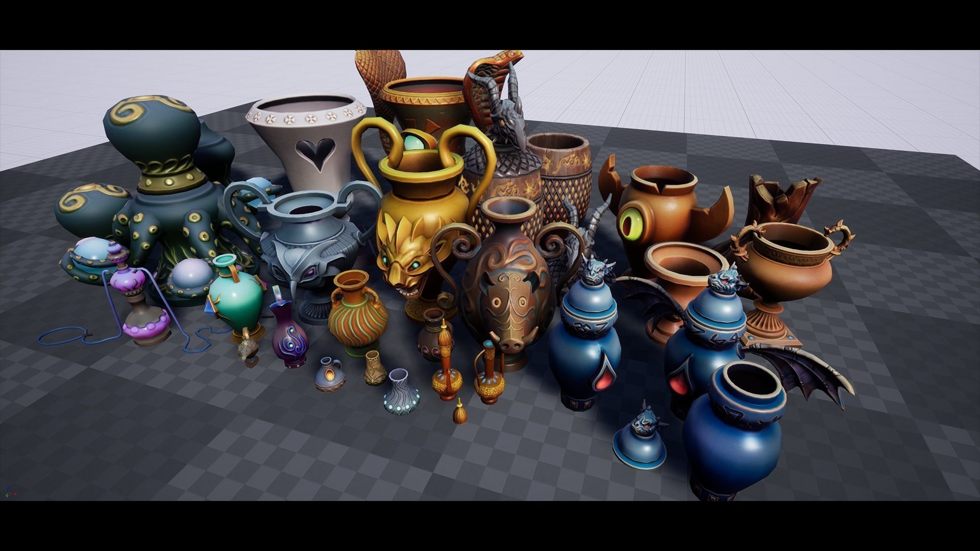 fantasy props Low-poly 3D model_1