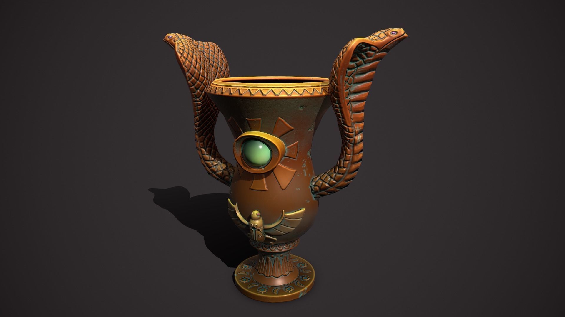 fantasy props Low-poly 3D model_3