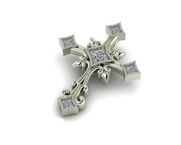 Pendant Cross  3D print model