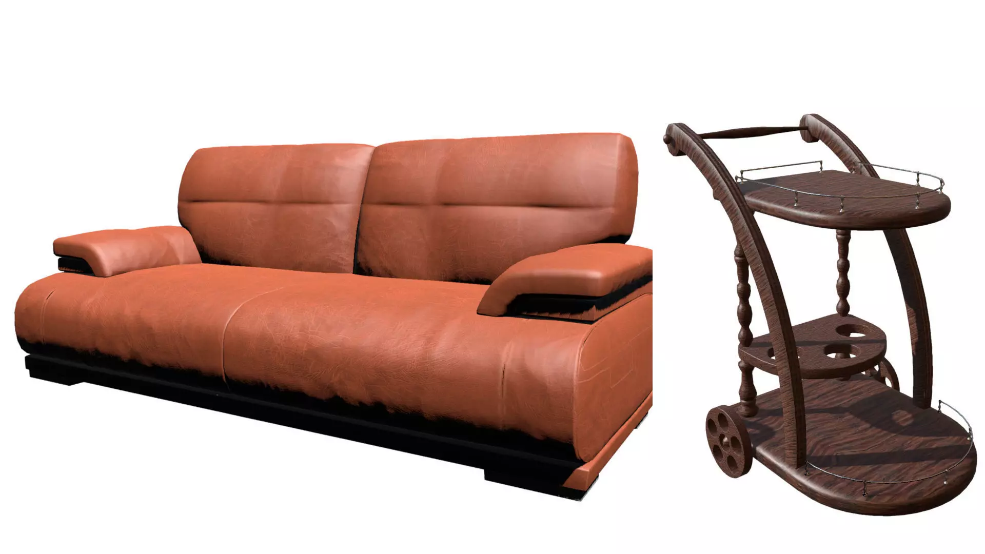  wine trolly  3D model_0