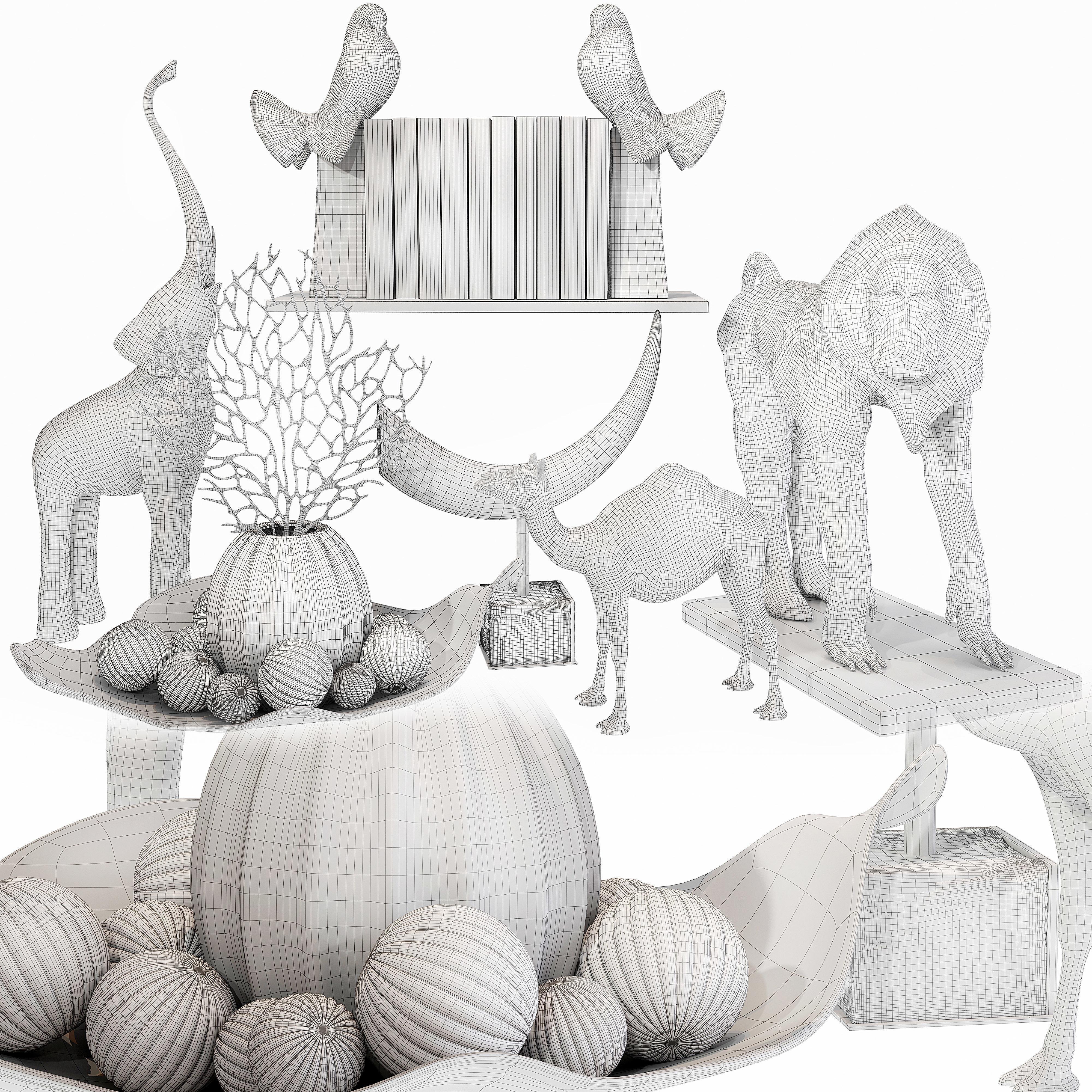 Decor set 61 3D model_5