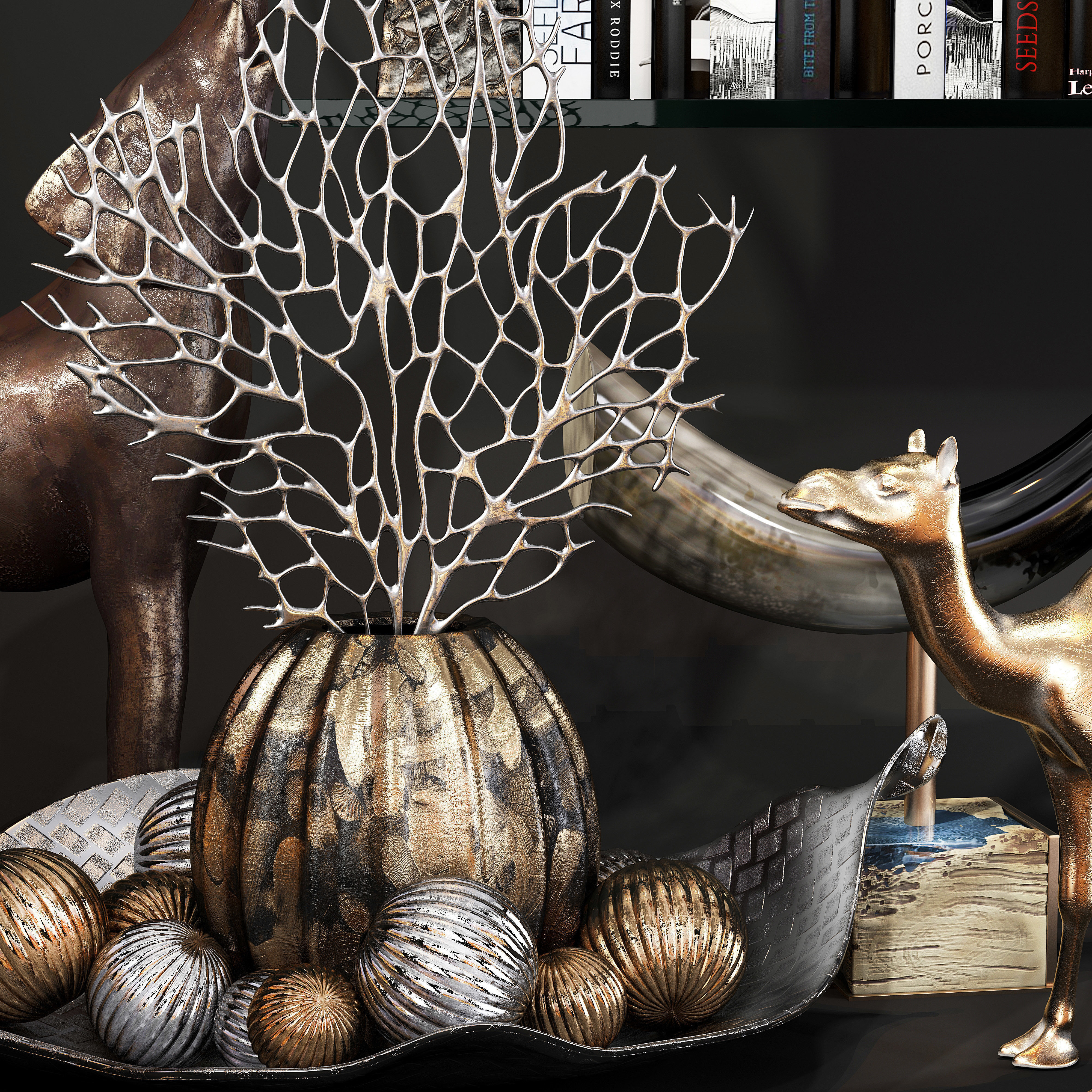 Decor set 61 3D model_2