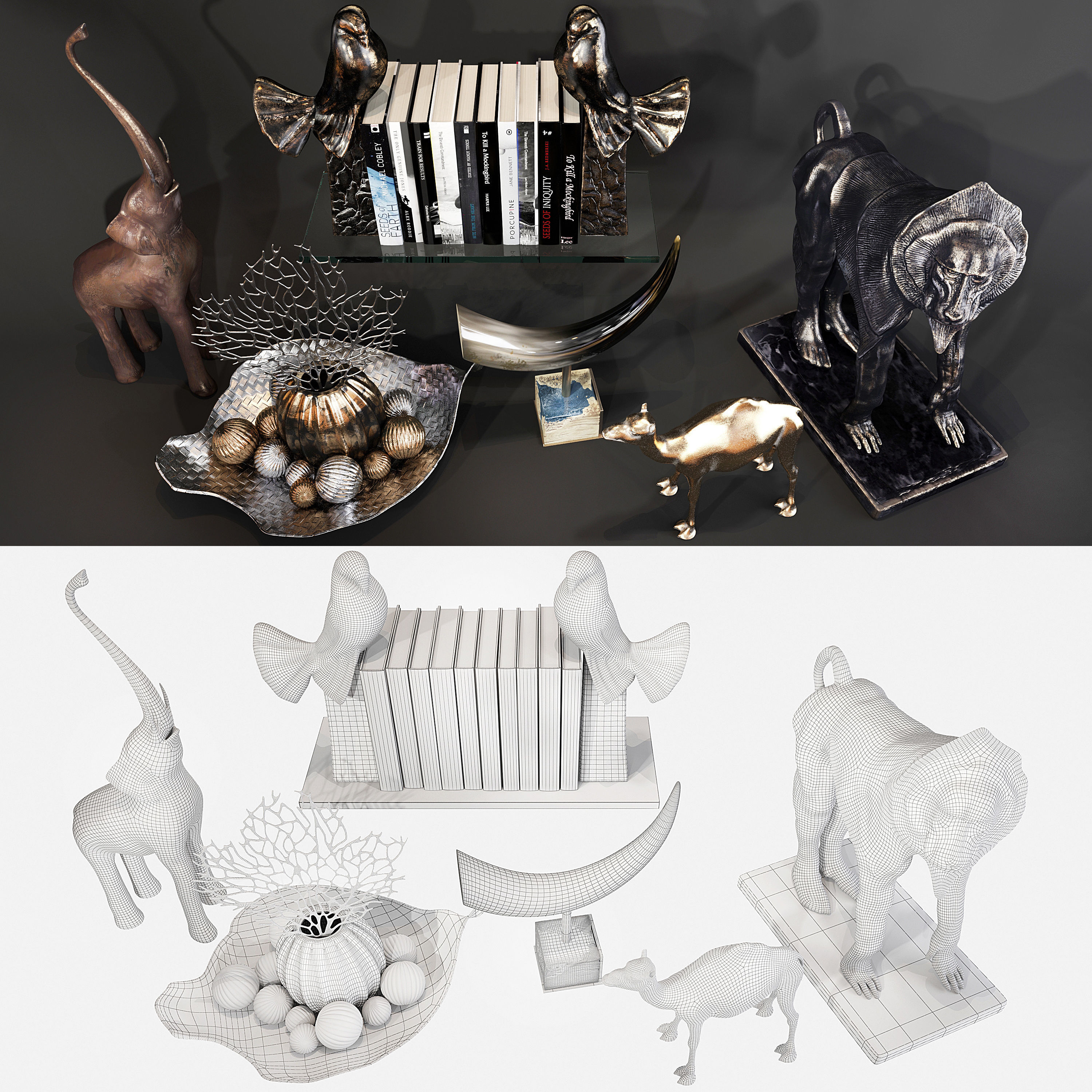 Decor set 61 3D model_4