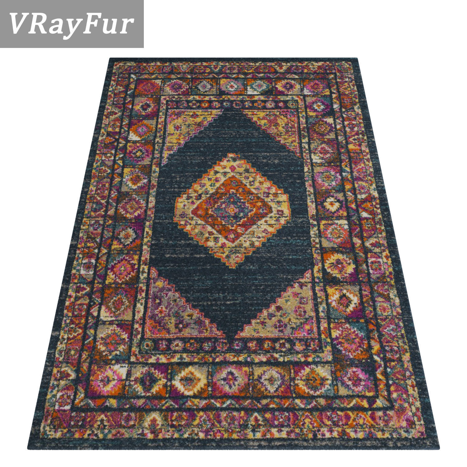 Rug Set 231 3D model_2