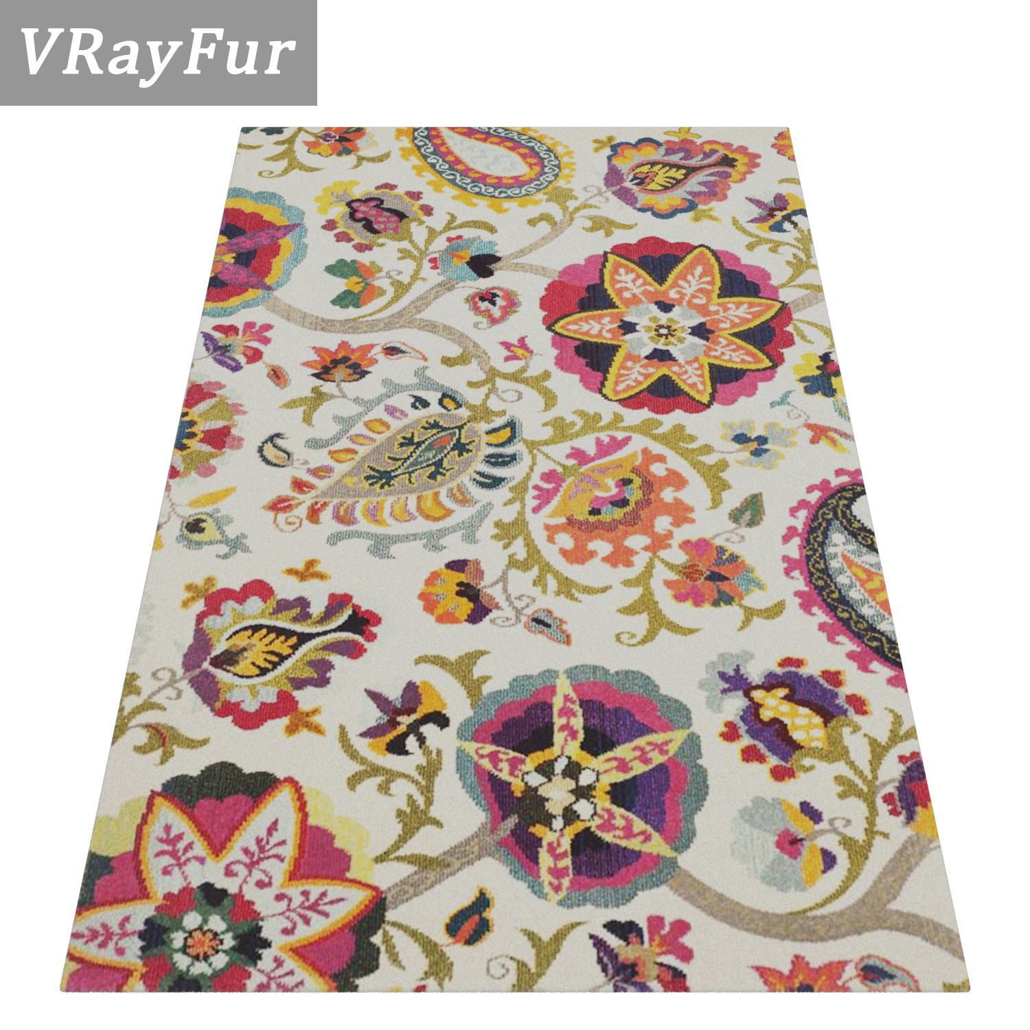 Rug Set 230 3D model_2