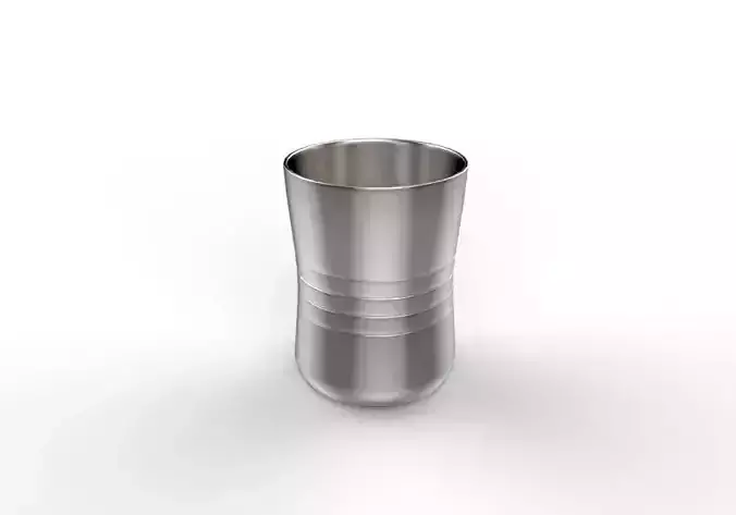 Serving Glass 3D steel 3D print model