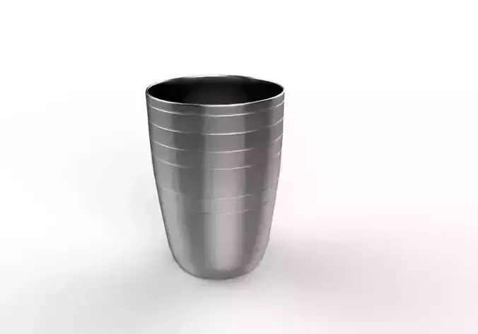 Serving Glass 3d Steel 3D print model
