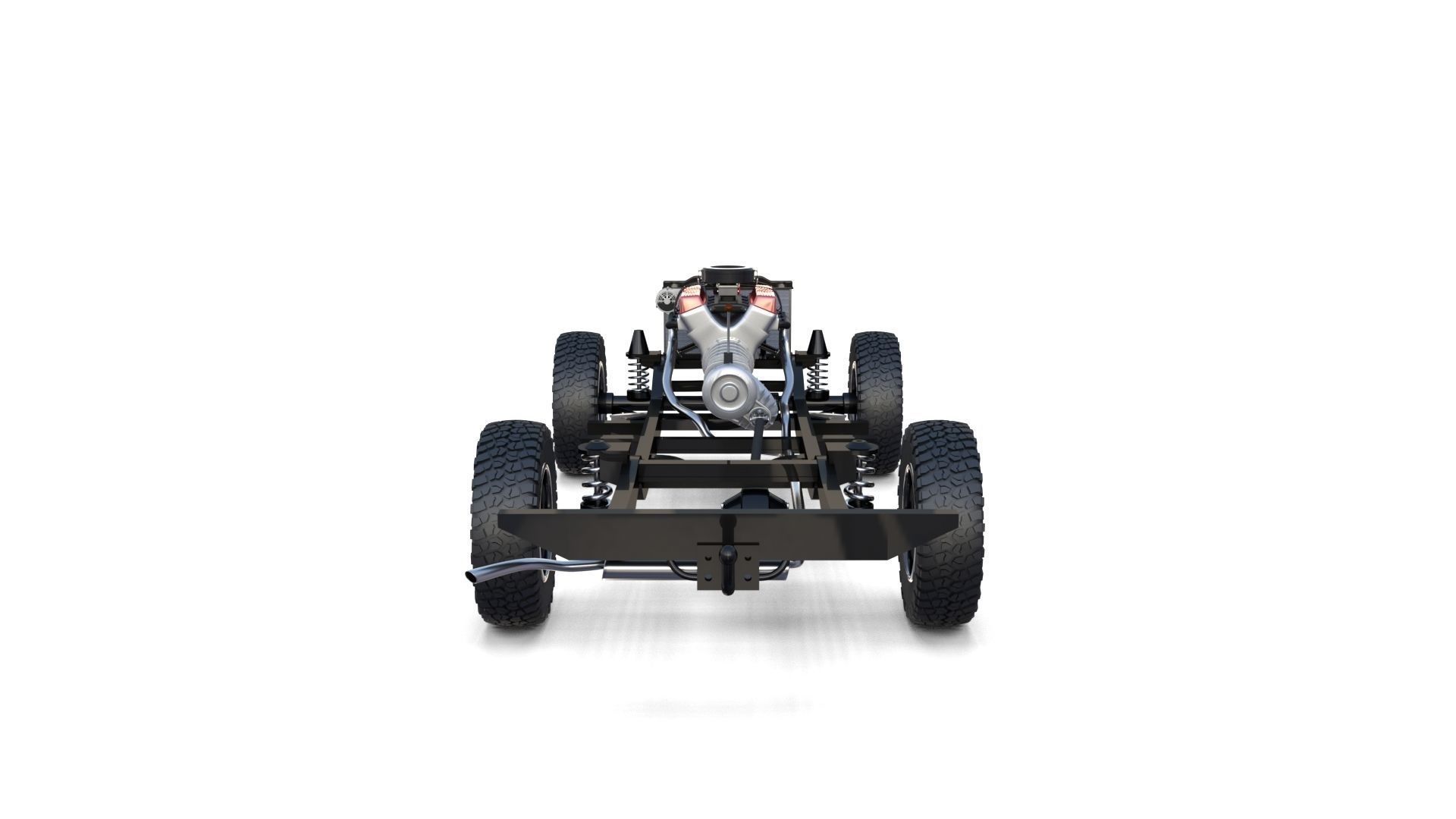 Range Rover Classic with chassis and interior v1 3D model_6