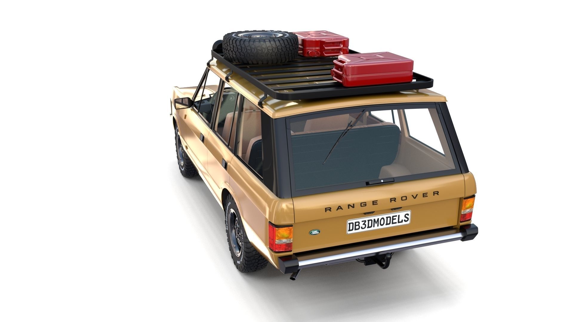 Range Rover Classic with chassis and interior v1 3D model_20