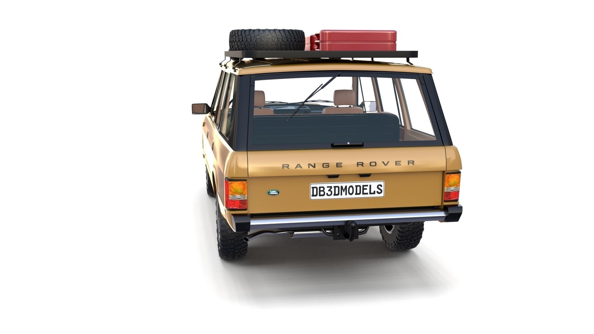 Range Rover Classic with chassis and interior v1 3D model_17