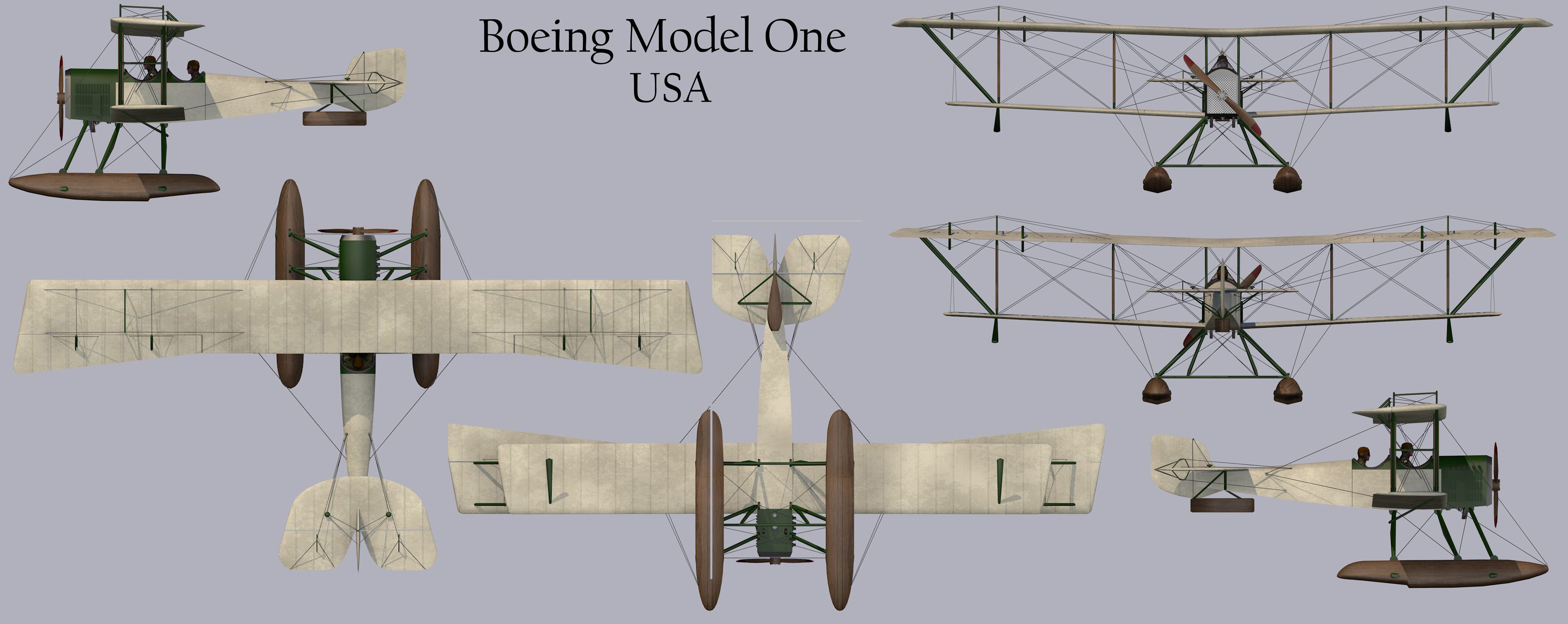 Boeing Model One 3D model_13