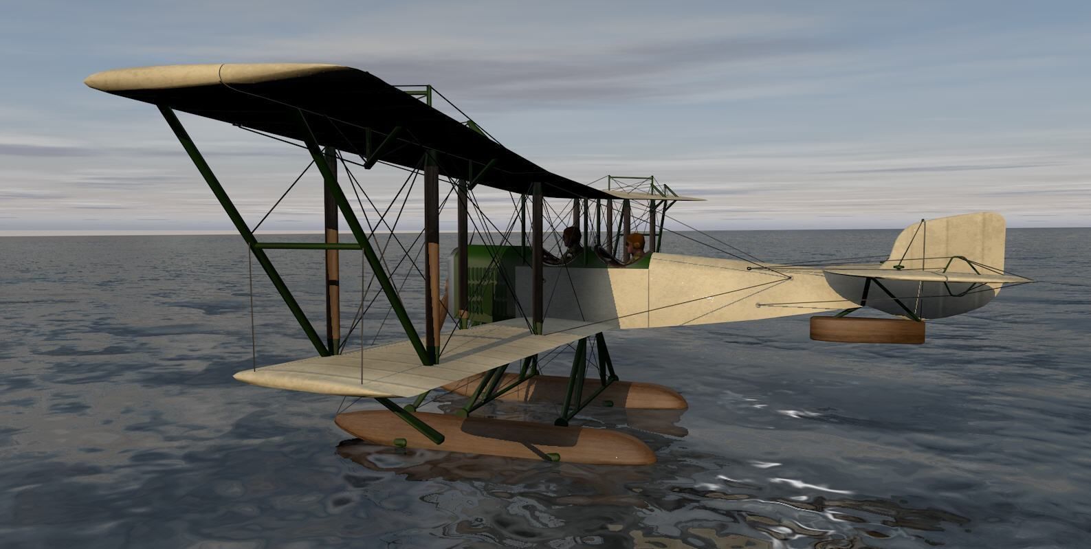 Boeing Model One 3D model_2