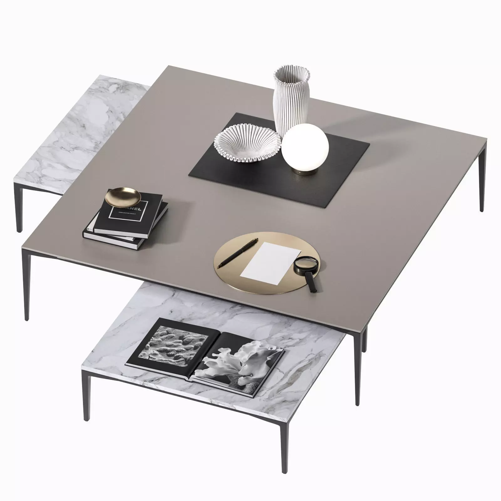 Coffee table Tray  3D model_0