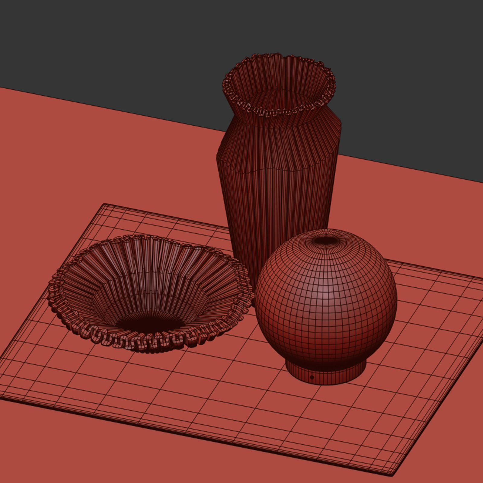 Coffee table Tray  3D model_6