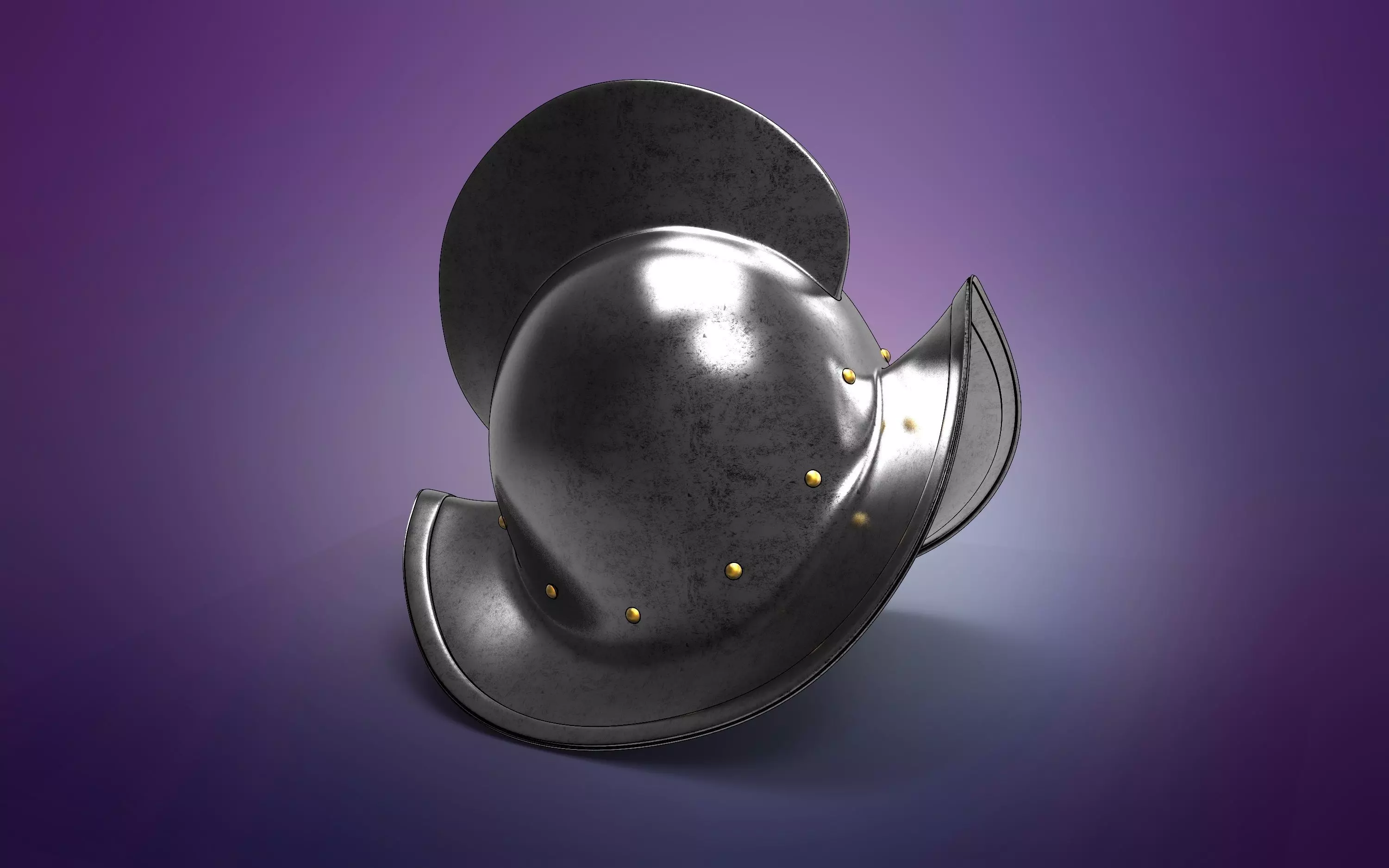 Conquistador Morion medieval helmet 3D print model