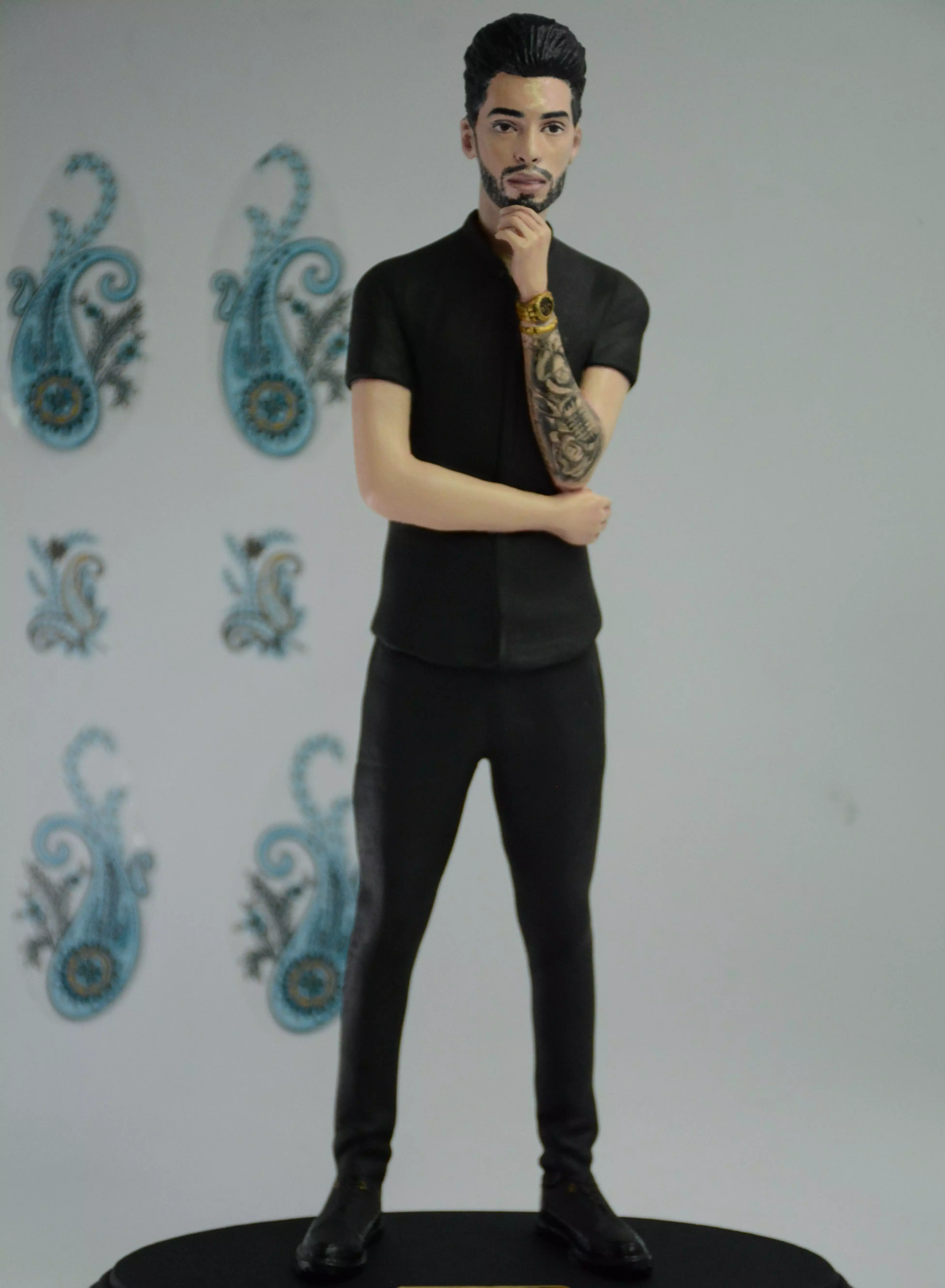 tattoo Man style model several pieces 3D print model 3D print model