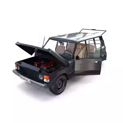 Range Rover Classic with chassis and interior v3